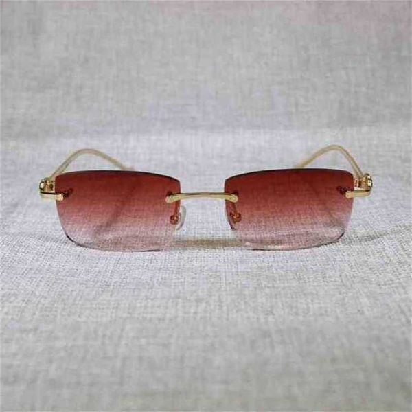 

fashionable luxury outdoor sunglasses vintage rimless leopard gafas retro shades men goggles driving clear glasses frame for reading eyewear, White;black