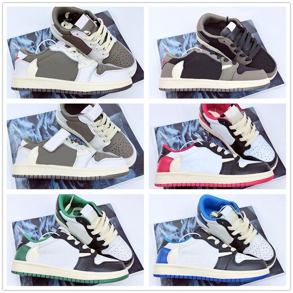 

athletic & kid shoes 1s low trainers black white toddler green game royal obsidian chicago bred sneakers multi-color tie-dye youth