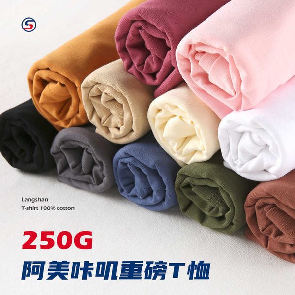 

men's t-shirt new 250g summer conventional combed cotton bottom casual white short sleeve, White;black