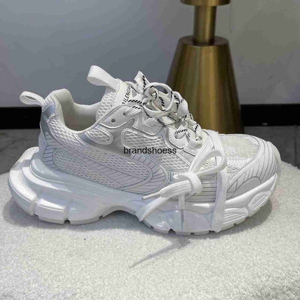 

ins fashion balencigas ninth generation polished old dad shoes spring show lace up casual sports men's and women's shoes, Black