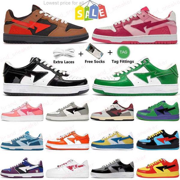 

sk8 sta running shoes a designer bapestas abc camo combo pink black white green red orange camouflage men women trainers sports sneakers