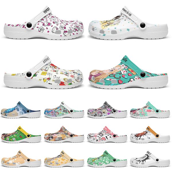 

Customized lovely and comfortable fashionable Glossy Diy shoes for men and women's indoor slippers 39-102224