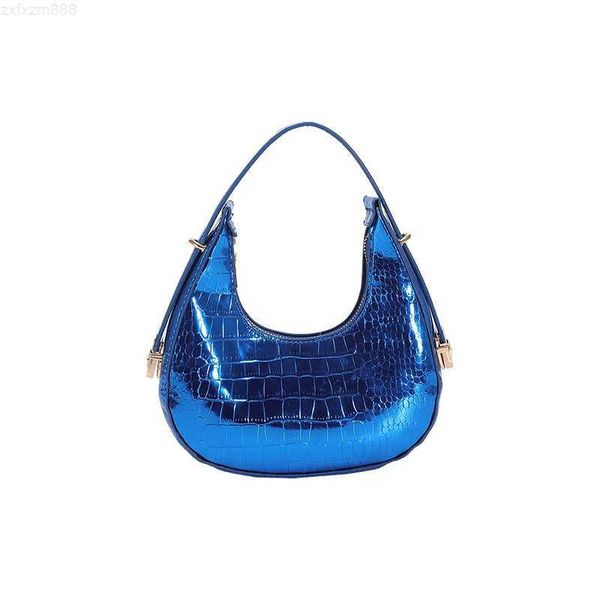 

fashion shoulder underarm bag bright face crocodile pattern portable