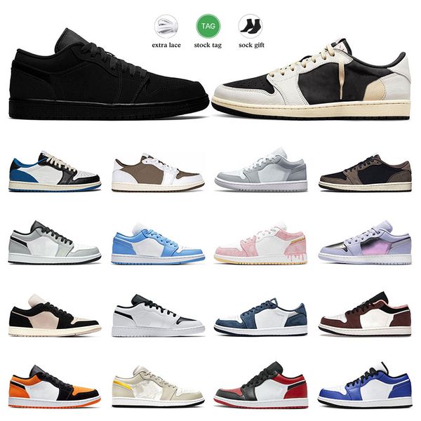 

2023 basketball shoes 1 1s mens sneakers black phantom cactus jack reverse mocha fragment obsidian paint drip men women sports trainers