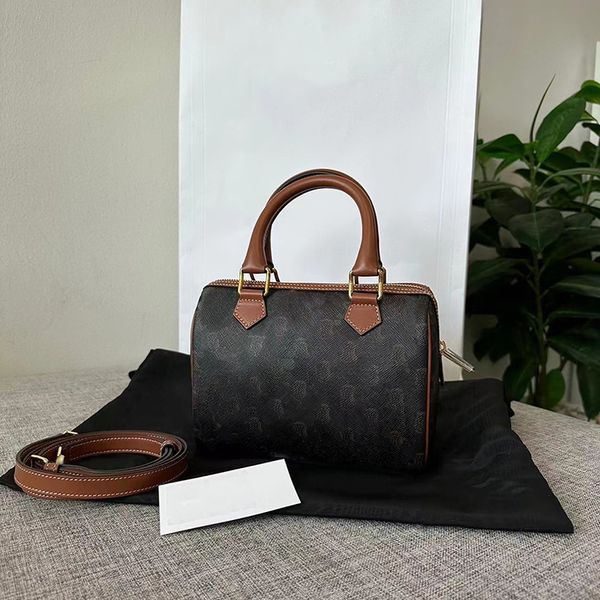 

mini triomphe canvas boston celiny travel bag luxury designer duffel tote bags handle leather handbag shoulder bag womens mens classic cross