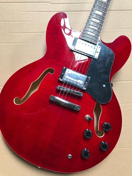 

custom shop tiger print 335 6 string electric guitar ships from us warehouse