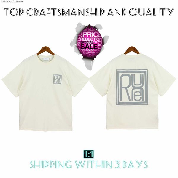 

men's t-shirts craftsmanship rhude womens summer fashion designer street casual short sleeve beach style tees cotton printing 8ui3b, White;black