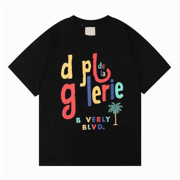 

t-shirts 2023 tees galleryse t shirts depts mens polos women designer galleryes cottons man s casual shirt luxurys clothing clothes 14 rnm5, White;black