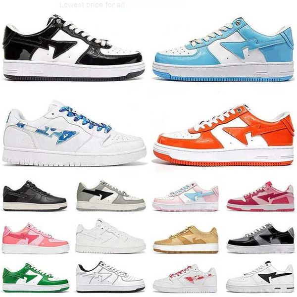 

2023 fashion casual shoes sk8 men women bapesta shoe a bapestas sta low abc camo stars white green beige sude red black ge sax mens trainers