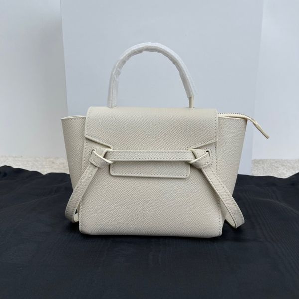 

10a brand tote mini bag women shoulder white colors bags real leather handbags 21cm designers granulated calfskin belt pico handbag ing, Black;red