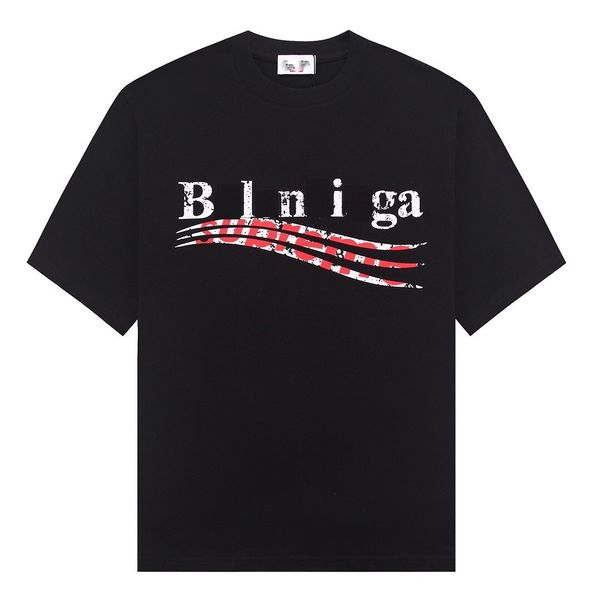 

summer men's t-shirts casual men's and women's loose t-shirts letter printing short sleeves selling luxury men's t-shirt, White;black