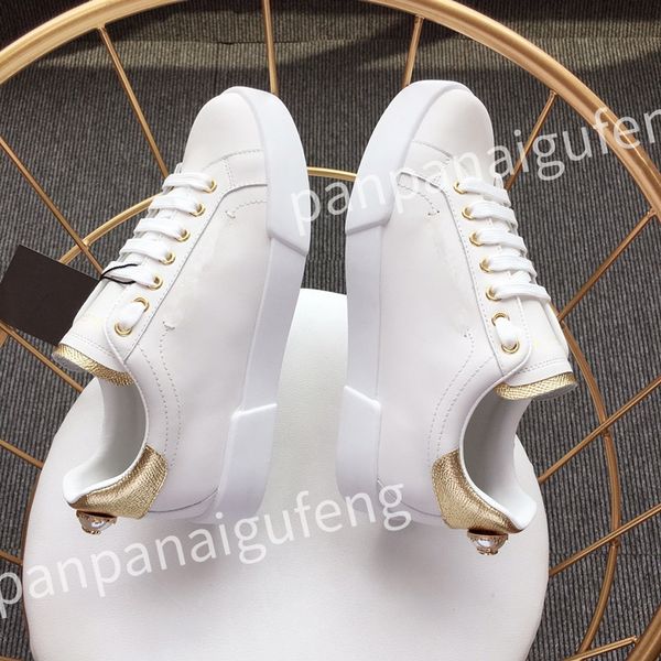 

2023 calfskin womens sneakers shoes leather trainers famous comfort outdoor trainers men's casual walking, Black