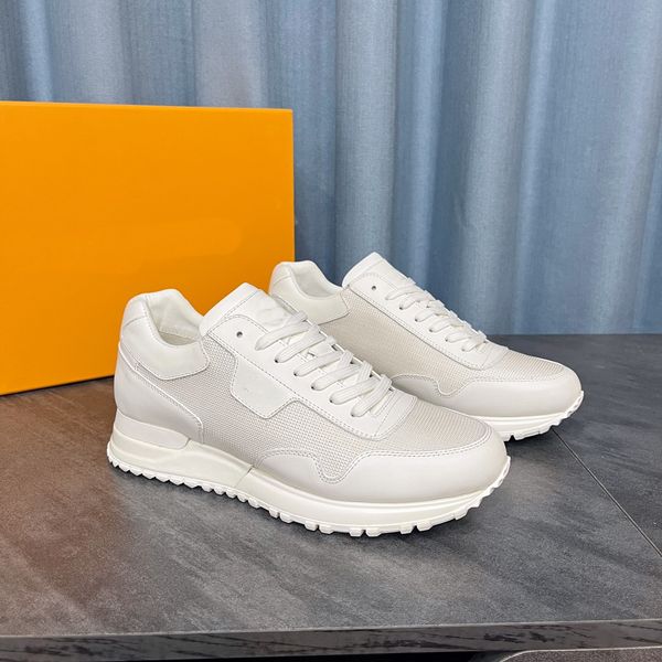 

sneakers shoe leather denim mesh designer casual shoes breathable circle pattern running training shoes boots men slippers lightweight styli, Black