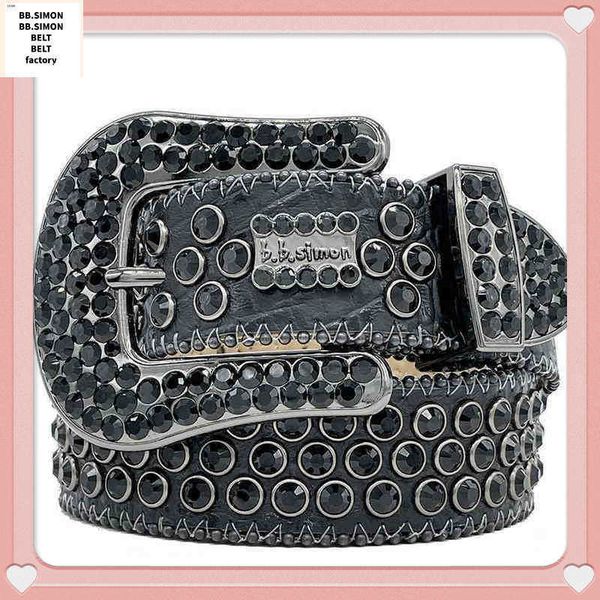 

Bb 2022 Belt Designer Simon Belts for Men Women Shiny diamond belt white cintura uomo boosluxurygoodssss2