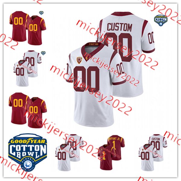 

usc trojans football jersey domani jackson calen bullock 18 eric gentry 49 tuli tuipulotu 58 solomon tuliaupupu custom stitched mens youth u, Black
