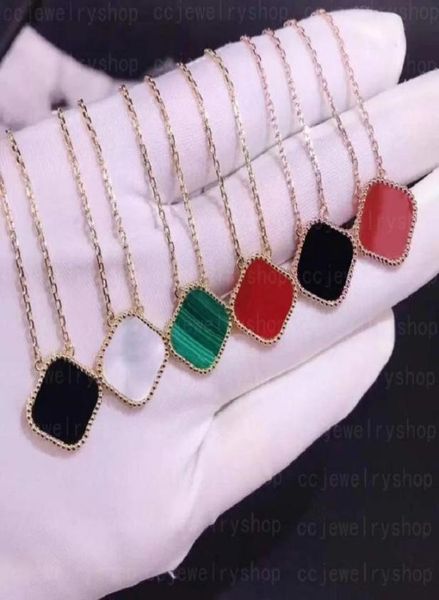 

15mm fashion classic necklaces pendants motherofpearl 4four leaf motifs shell plated 18k for womengirl valentine039s love n5387321, Silver
