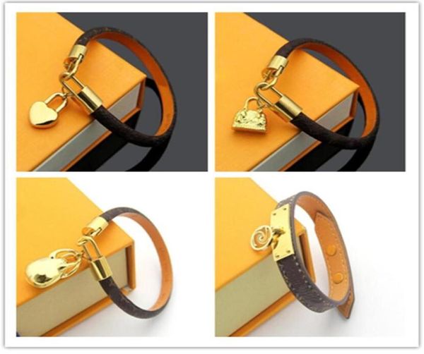 

luxury women leather charm bracelets designer bracelet fashion jewelry with box5798796, Golden;silver