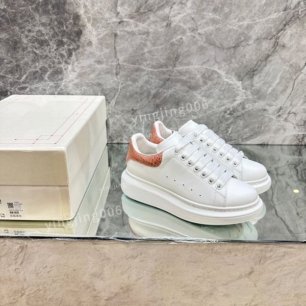 

womens brand casual shoes men's leather lace up fashion printing coach sports women's small white shoes2023, Black