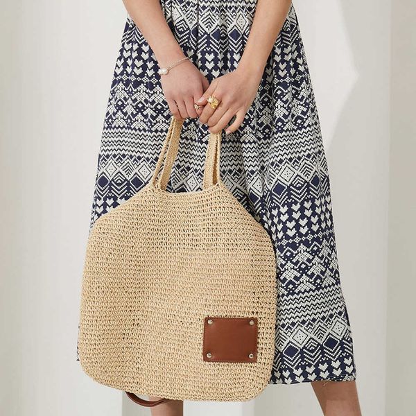 

spring and summer new online red street pat tote bag shoulder bag large capacity beach handbag female bag 230406