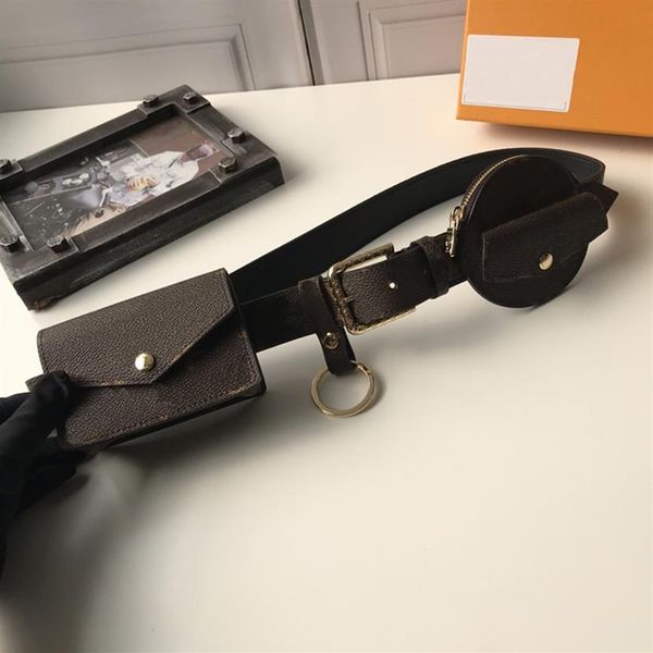 

luxurys designers bags women belt bags daily multi pocket 30mm belt plain calf leather lining lady coins cards bag wit2019
