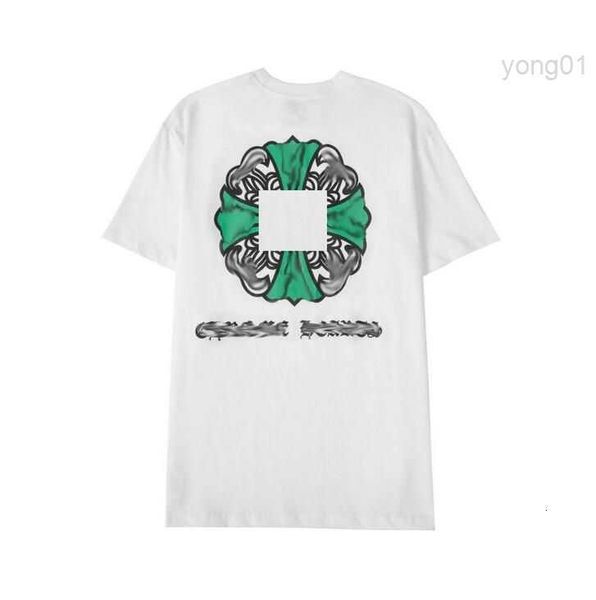

designer classics mens t shirts fashion brand crew neck short sleeves tees ch men women luxury t-shirts sweater horseshoe sanskrit cross pr, White;black
