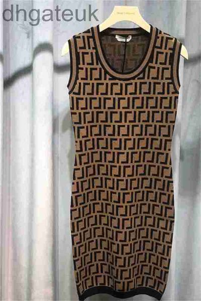 

casual dresses designerdesigner classic knits o neck fashion print milan runway slim knitting dress femme women trendy skirts size s-2xl 9tc, Black;gray