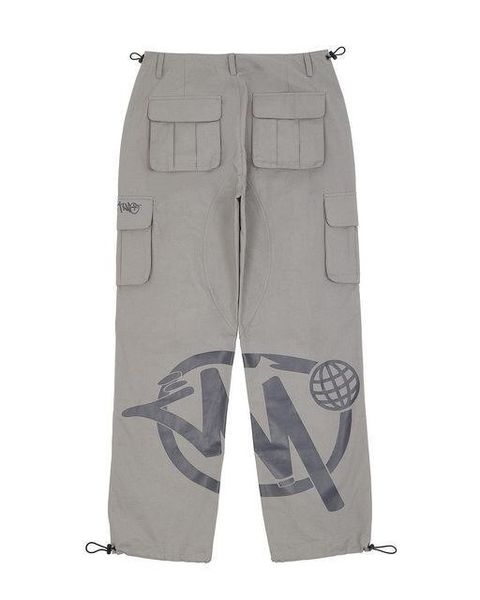 

pants minus two cargo loose punk rock straight wide leg trouser streetwear y2k retro street trend overalls 11 rdwf, Black