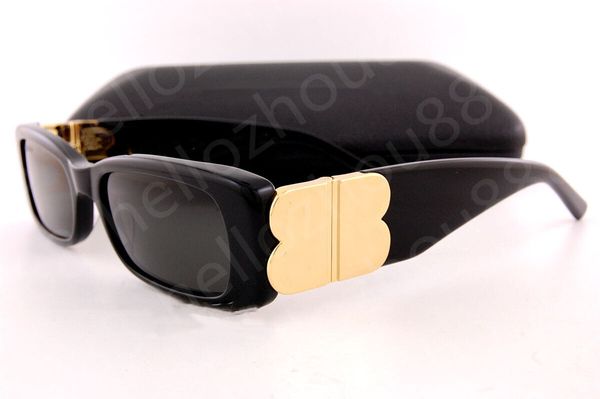 

2023luxury rectangle women sunglasses fashion womens brand deisnger full frame uv400 lens summer style big square come with case 0096, White;black