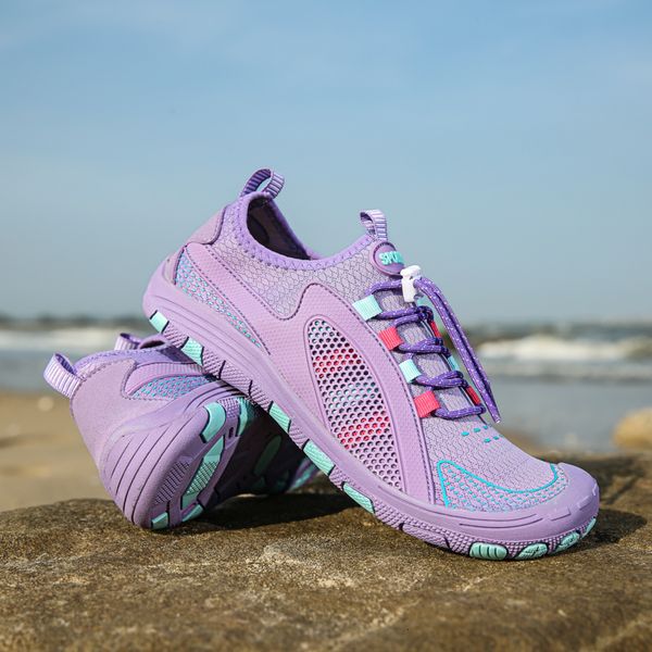 

water shoes women barefoot wading summer quick drying beach couple aqua sneakers outdoor fitness cycling men's 230406, Black