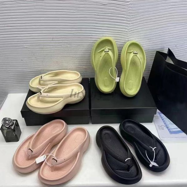 

designer women slippers eva rubber slides fashion flip flops platform vintage soft sandals summer beach indoor outdoor classic sandals, Black