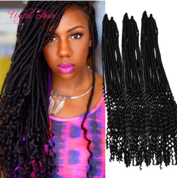 

blonde 18quot goddess crochet braids faux locs braids hair 100g crochet braids hair extensions 1111 faux dreadlocks synthetic b2766475, Black