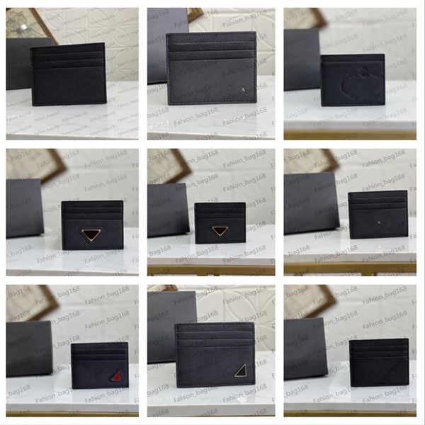 

whole designer men fashion women credit card holders letter mini wallet pure color black hard leather with b281t, Brown;gray