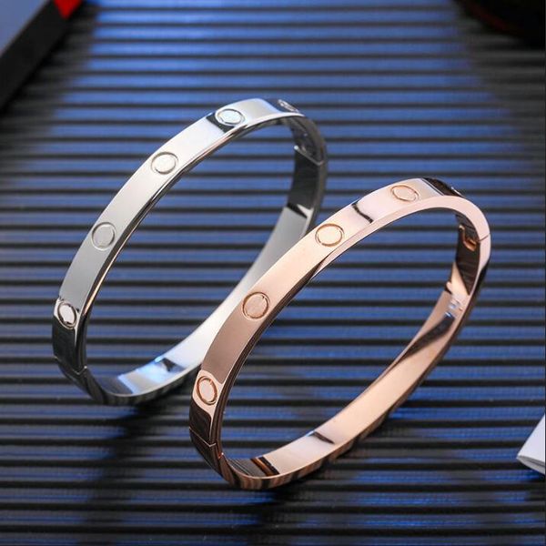 

solid gold bangle fashion classic gold charm bracelet screw bracelet designer bracelet luxury jewelry women s bracelet classic 5.0 titanium, Black