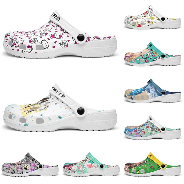 

Customized beautiful and comfortable fashionable lovely Glossy Diy shoes for men and women's indoor slippers 42-96841