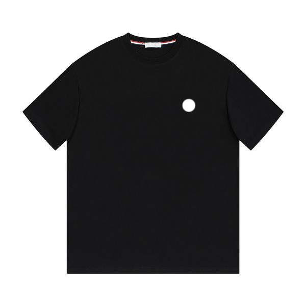 

new mens monclair designer luxury women summer fashion brand t shirt trend pure cotton breathable short-sleeved lapel size m-xxxl, White;black