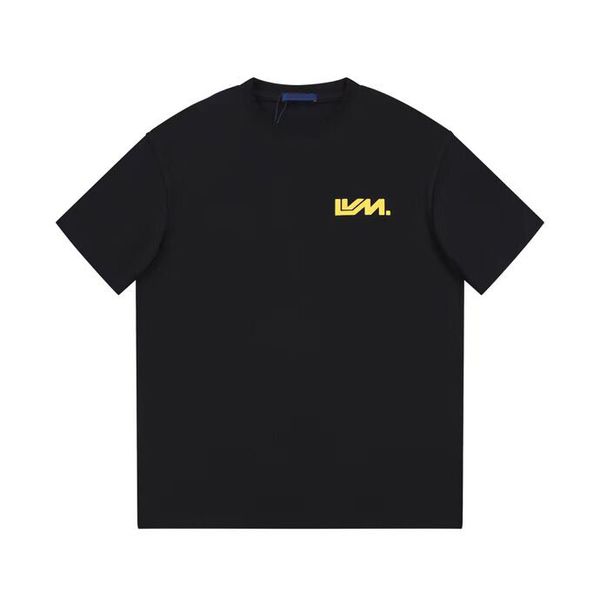 

2023ss spring/summer designer letter print t shirt cotton fabric round neck pullover short sleeve t-shirt sweatshirt u48s, Black;brown