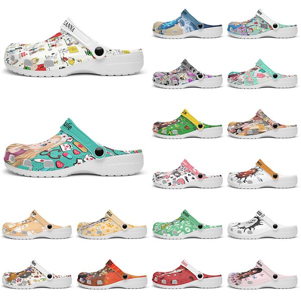 

Customized lovely and comfortable fashionable Glossy Diy shoes for men and women's indoor slippers 42-96120