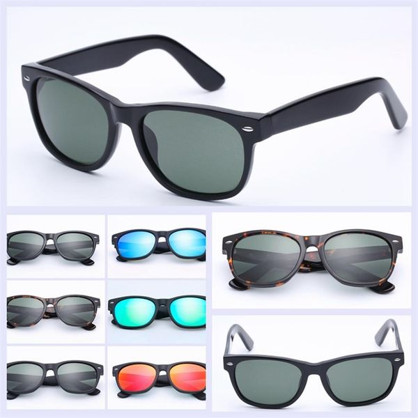 

fashion mens sunglasses glasses new far design sunglass for men women real uv glass lenses with leather case box al205k, White;black