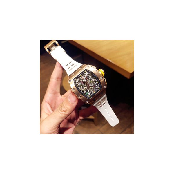 

mens automatic watch mechanical moon phase black brown leather 010, Slivery;brown