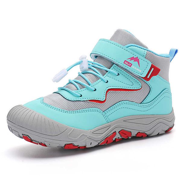 

athletic outdoor outdoor hiking shoes kids sneakers trail trekking summer mountain climbing shoes uninchild sport footwear fashion 2022 p230, Black