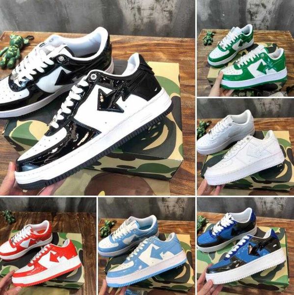 

bapestas bapesta sneakers baped sta casual shoes sk8 casual shoes designer mens womens sta sk8 skate men women bapesta camouflage low sneake, Black
