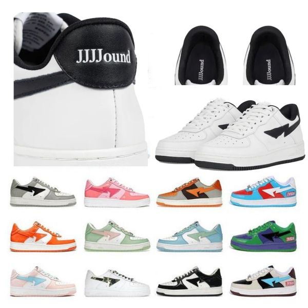 

bapestas jjjjound white navy running shoes 2023 sk8 baped camo black white green red orange camouflage men women trainers sports sneakers