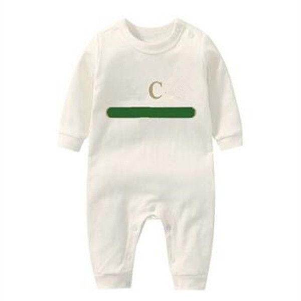 

newborn kids rompers baby boys girls fashion designer print luxury pure cotton long sleeve jumpsuit a106, Blue