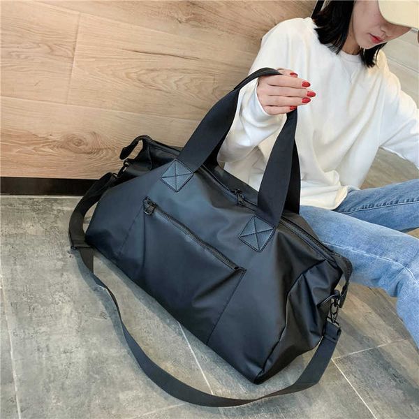 

duffel bags 2023 new large capacity letter short distance travel bag fashion men s and women s one shoulder portable sports fitness luggage