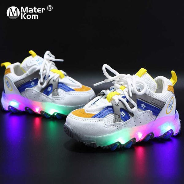 

athletic outdoor size 21-30 baby luminous sneakers for kids boys girls children led shoes kids glowing sneakers with light-up sole toddler s, Black