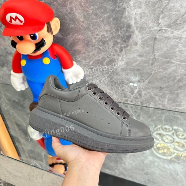 

mens designer fashion brand casual shoes men's leather lace up fashion printing coach sports women's small white shoes2023, Black