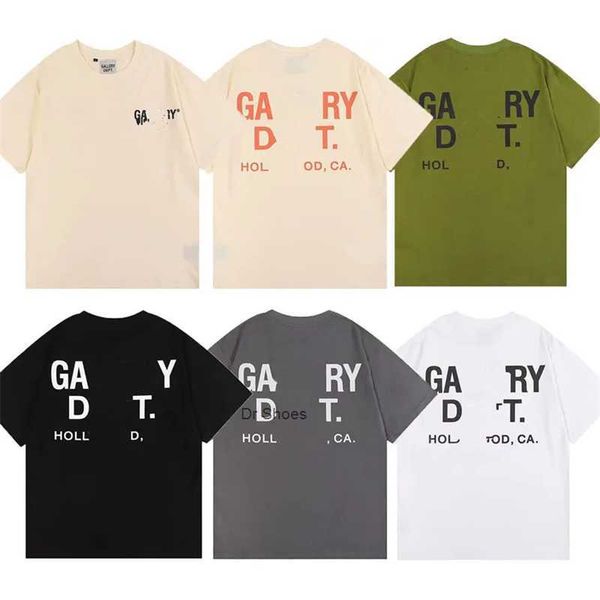 

2023 galleryse depts tees t shirts mens women designers t-shirts galleryes depts cottons man s casual shirt luxurys clothing street shorts, White;black