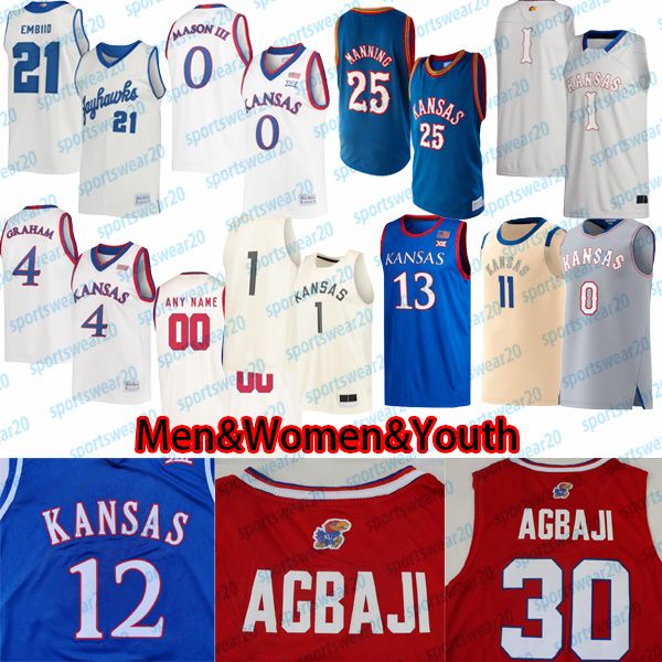 

2022 four kansas jayhawks basketball jersey ncaa 2023 k.j. adams jr. zack clemens kyle kuffy grady dick men's youth women jersey, Black;red