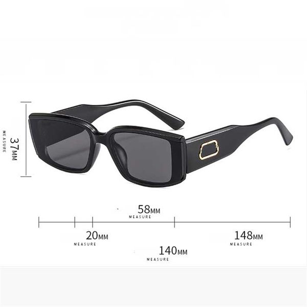 

rectangle sunglasses women fashion shady rays narrow frame eyeglasses designer double letter side sun glasses mirror eyewear female luxurys, White;black