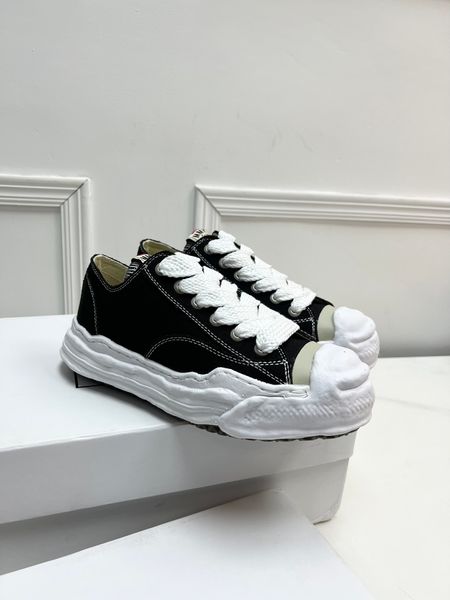 

women shoes maison mihara yasuhiro mmy peterson low-sneakers over-dyed og sole fashion perfect original box size 35-44, Black